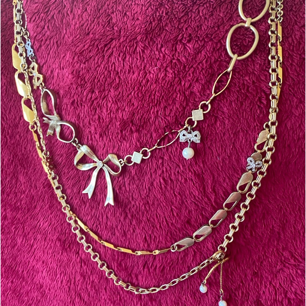 Juicy couture multi layer necklace
